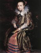 VOS, Cornelis de Elisabeth (or Cornelia) Vekemans as a Young Girl re oil painting reproduction